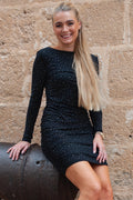 Alma Ls Turn Dress | Schwarzes Simili