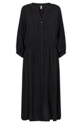Salome Langarmkleid | Schwarz