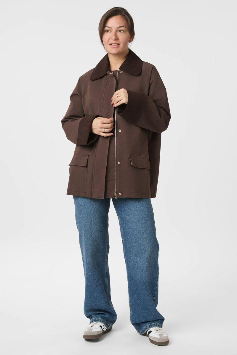 Anastacia Cord Jacket | Brown | Jakke fra Neo Noir