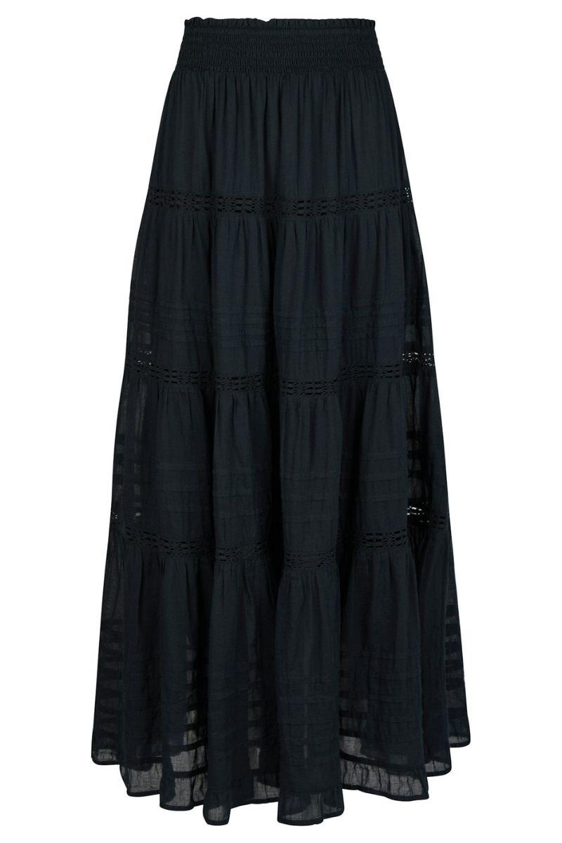 Felicia S Voile Skirt | Navy | Nederdel fra Neo Noir