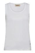 Casa Rib Foil Tank Top | Weiß
