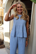 Anni Top | Staubblau