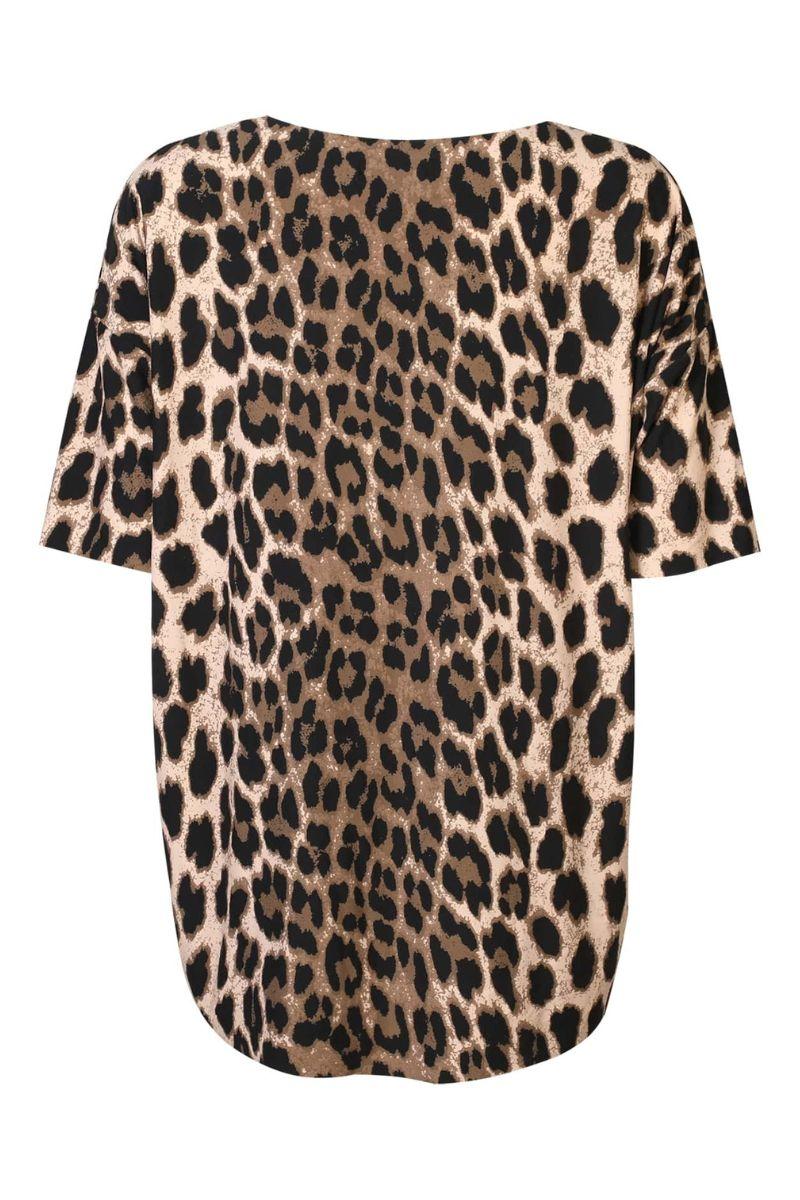 Alma Tshirt | Big Lux Leo Fossil | T-Shirt fra Liberté