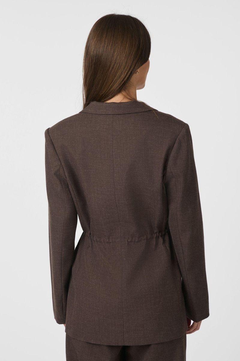 Jemmie Melange Blazer | Brown Melange | Blazers fra Neo Noir
