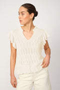 Ryett Strickbluse | Ecru