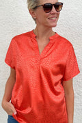 Indio Top | Solides Leo Orange