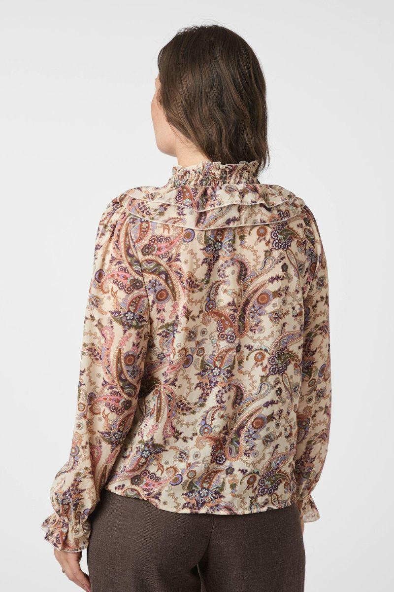 Ivey Art Paisely Blouse | Creme | Bluse fra Neo Noir