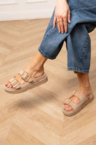Suede Summer Sandals | Beige | Sandal fra Lazy Bear