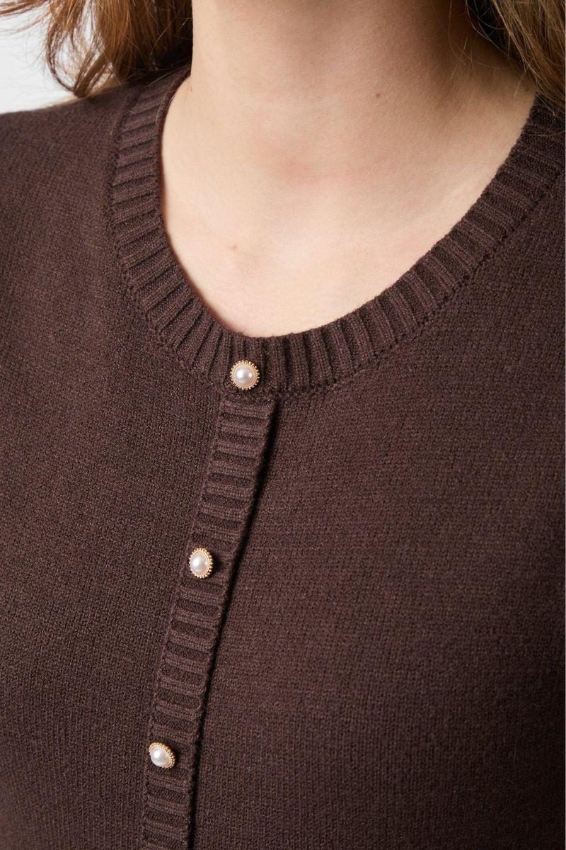 Elise Knit Dress | Brown | Strik fra Neo Noir