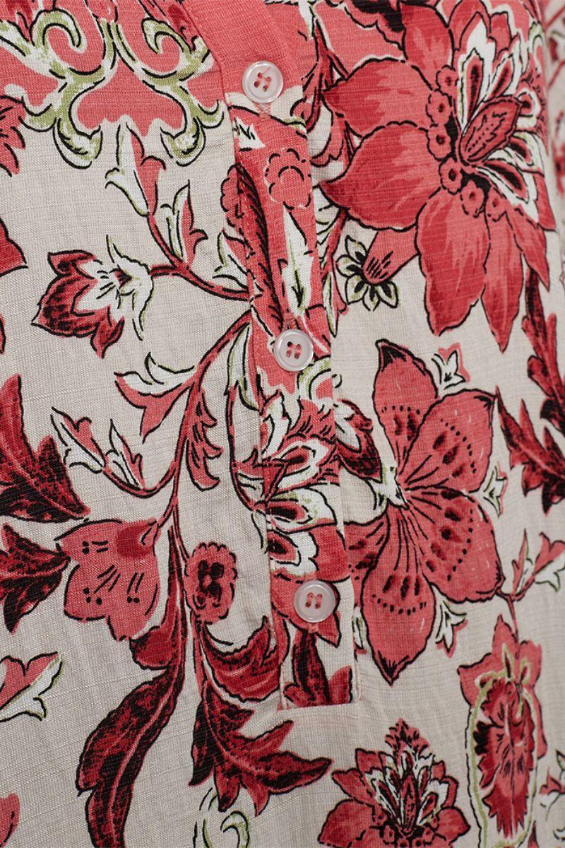 Lisa Dress 206177 | Coral Blush W. Hot Coral | Kjole fra Freequent