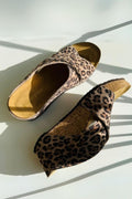 Frances Sandale mit Keilabsatz | Brauner Leopard
