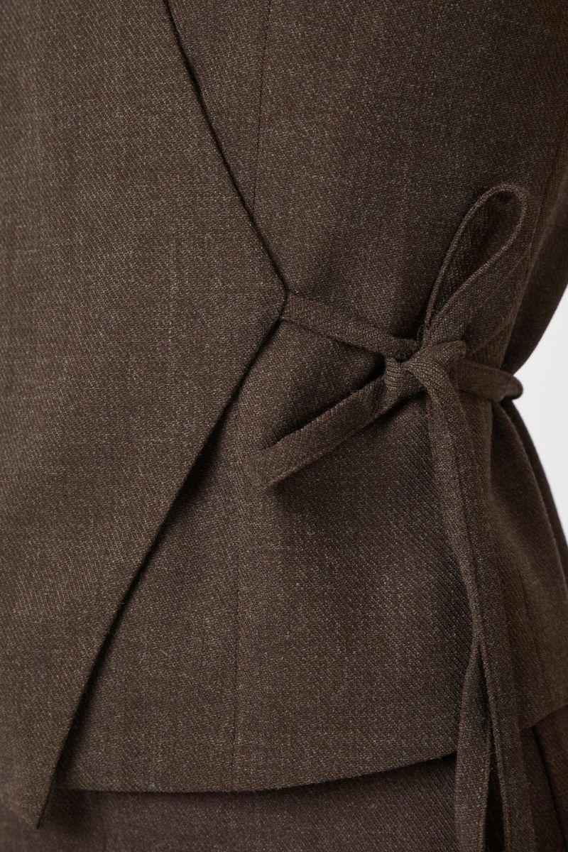 Samara Melange Waistcoat | Brown Melange | Vest fra Neo Noir