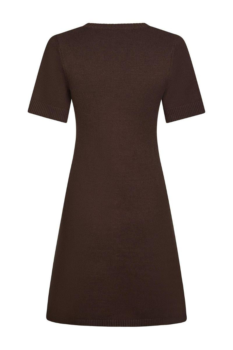 Elise Knit Dress | Brown | Strik fra Neo Noir
