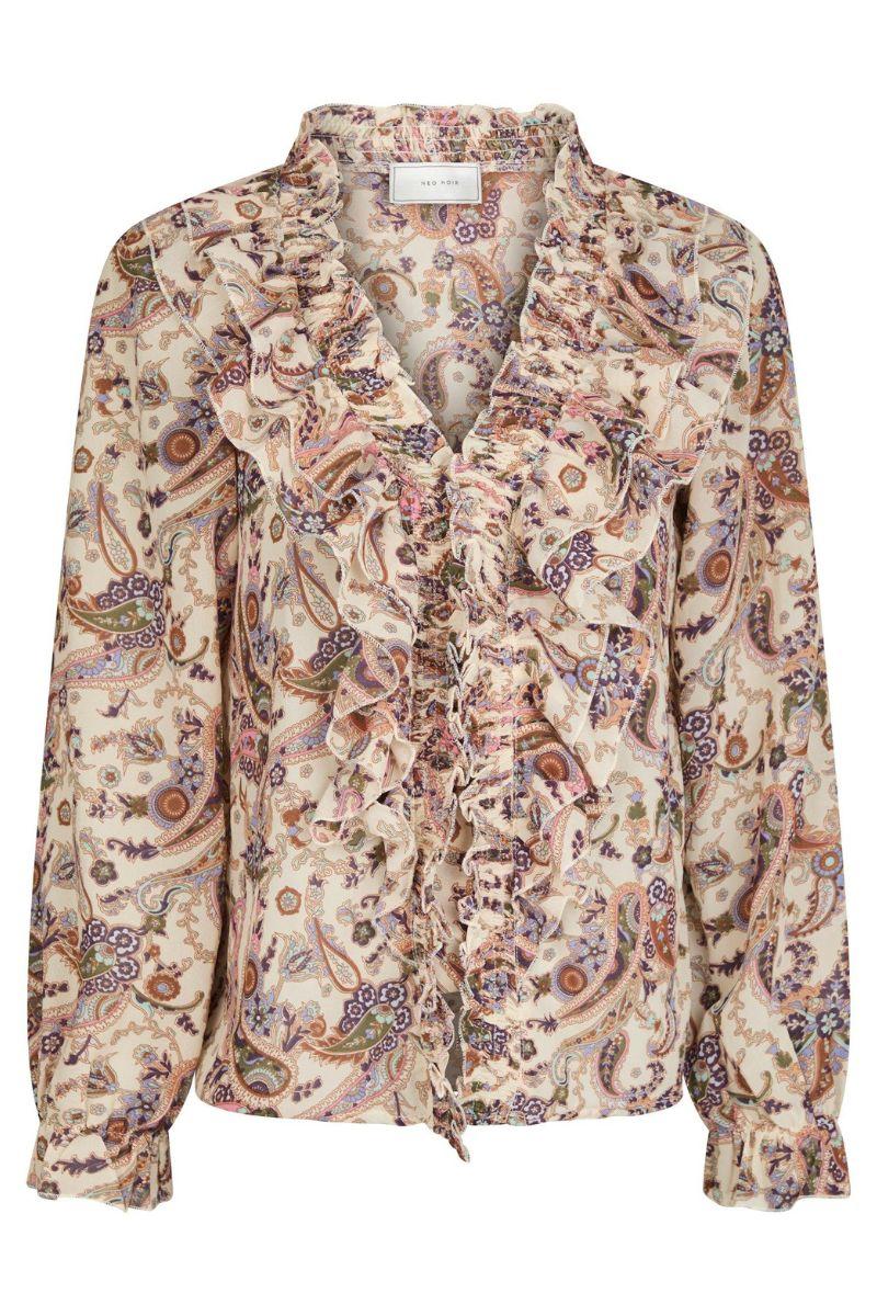 Ivey Art Paisely Blouse | Creme | Bluse fra Neo Noir
