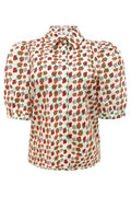 Flora Ss Bluse | Erdbeere