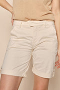 Jolanda Chino Shorts | Perlmutt-Elfenbein