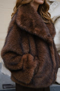 Stephanie Kunstpelzjacke | Braun