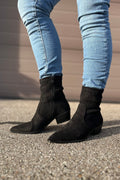 Wildleder Stiefeletten | Schwarz