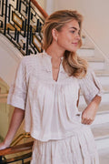 Siama S Voile Bluse | Elfenbein
