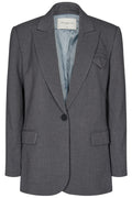 Schneiderjacke | Mittelgrau Melange