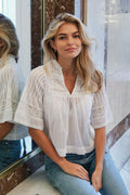 Siama S Voile Bluse | Weiß