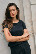 Arden Organic O-Ss Tee | Schwarz