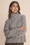 Aidy Thora Rollkragenpullover | Graumeliert
