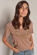Faye O-Ss Tee | Kiefernrinde
