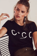 Coco Signature T-Shirt | Schwarz