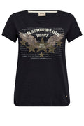 Zibby O-Ss Tee | Schwarz
