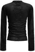 Rose Ls Spitzenbluse | Schwarz