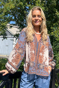 Indigo-Bluse | Blau | Bluse aus schwarzer Farbe