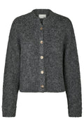 Taura Flauschiger Strickcardigan | Anthrazit