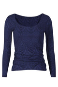 Alma Ls Turn Top | Marineblau Lala