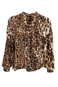 Luna Bluse | Dunkelleopard