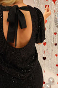 Paige Ss Bluse | Schwarze Pailletten