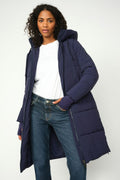 Ollie Terma Langer Mantel | Maritimes Blau