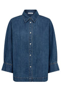 Delina Denim SS Shirt 35780 | Dunkler Denim