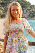 Gro Top | Grün Multi Flower
