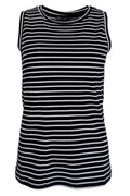 Sailor Gestreiftes Tanktop | Schwarz