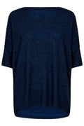 Lora Ss Bluse | Marine Melange
