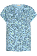 Viva Tee | Chambray Blau Scharfes Grün