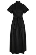 Nellie Popeline-Kleid | Schwarz