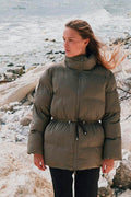 Mayra C Pufferjacke 162394 | Dunkles Taupe