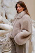 Steff Kunstpelzjacke | Beige