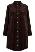 Cordkleid 206989 | Kaffeebohne