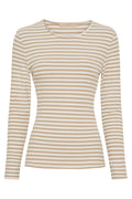 Jonesizeiane Ls Tee | Beige Greggio