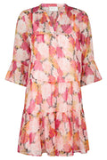 Gunvor Maxi-Blumenkleid | Rosa