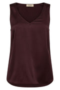 Astrid Seiden-Tanktop mit V-Ausschnitt | Fudge
