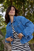 Hannah Jacke | Mittelblauer Denim